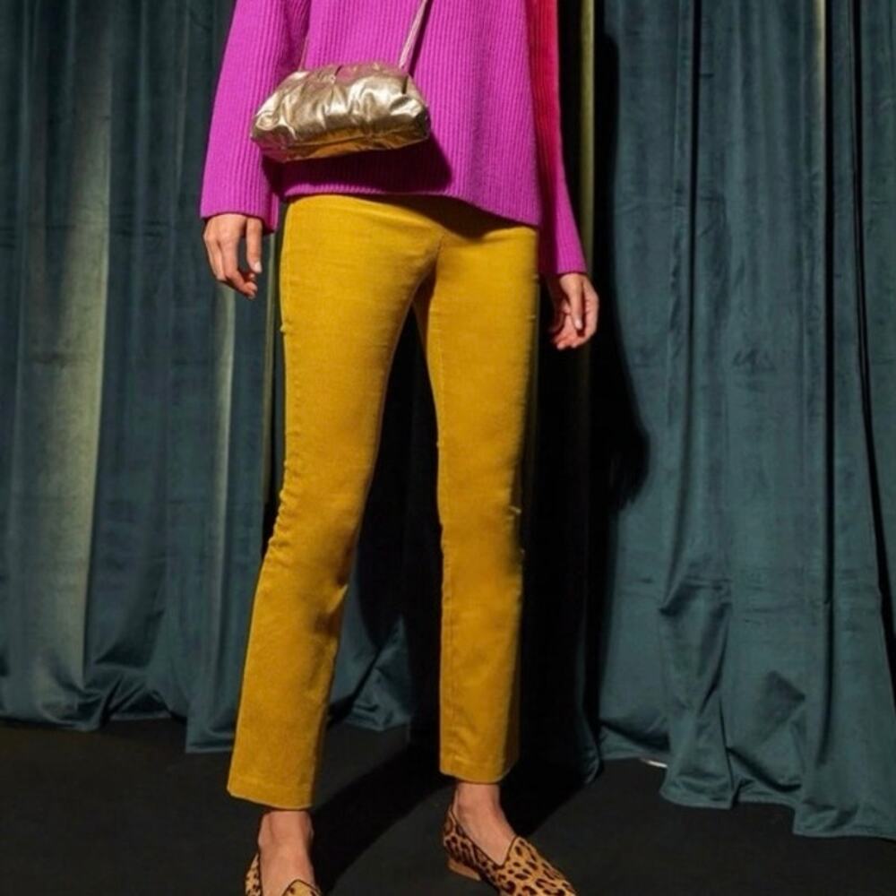 Womens TUCKERNUCK Yellow Corduroy Ashford Pants Yellow Size XXL EUC! - Picture 2 of 5